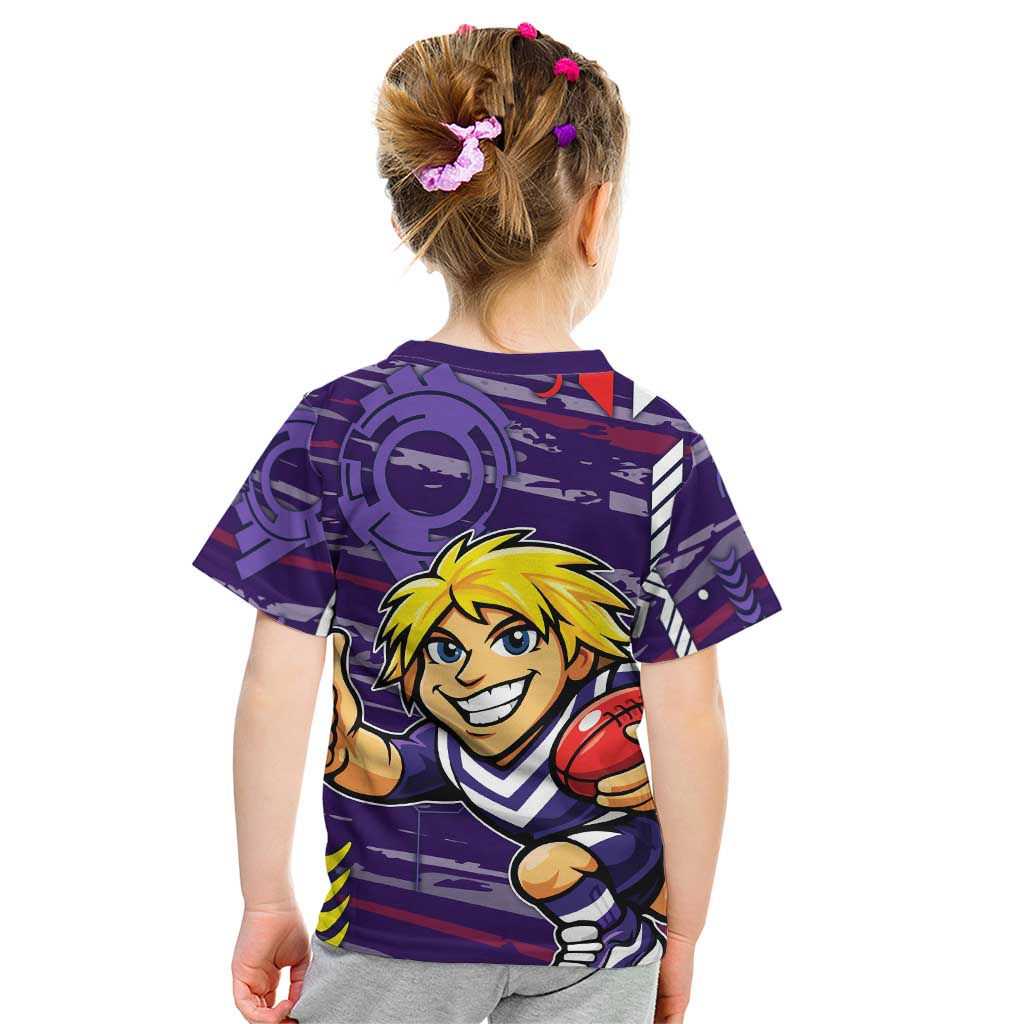 Fremantle Dockers Kid T Shirt Mascot Cartoon Football Illustration Style