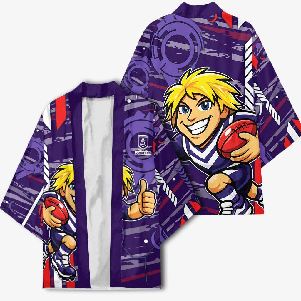 Fremantle Dockers Kimono Mascot Cartoon Football Illustration Style