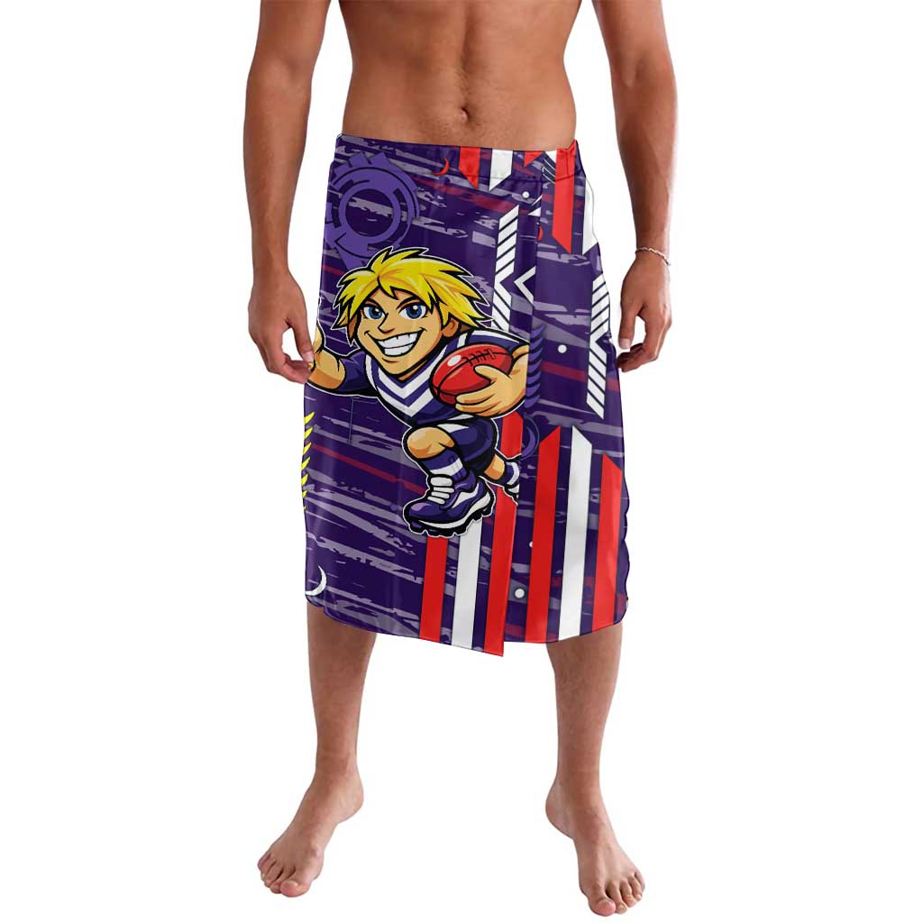 Fremantle Dockers Lavalava Mascot Cartoon Football Illustration Style