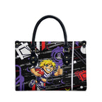 Fremantle Dockers Leather Bag Mascot Cartoon Football Illustration Style