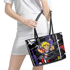 Fremantle Dockers Leather Tote Bag Mascot Cartoon Football Illustration Style