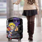 Fremantle Dockers Luggage Cover Mascot Cartoon Football Illustration Style