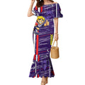 Fremantle Dockers Mermaid Dress Mascot Cartoon Football Illustration Style