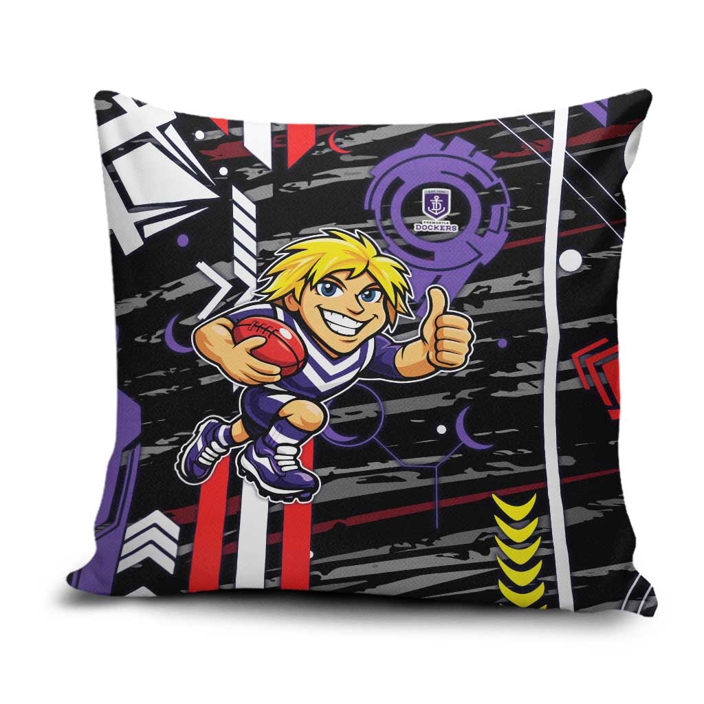 Fremantle Dockers Pillow Cover Mascot Cartoon Football Illustration Style