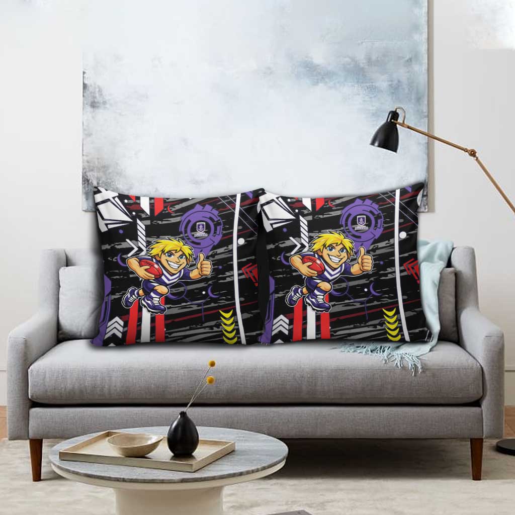 Fremantle Dockers Pillow Cover Mascot Cartoon Football Illustration Style