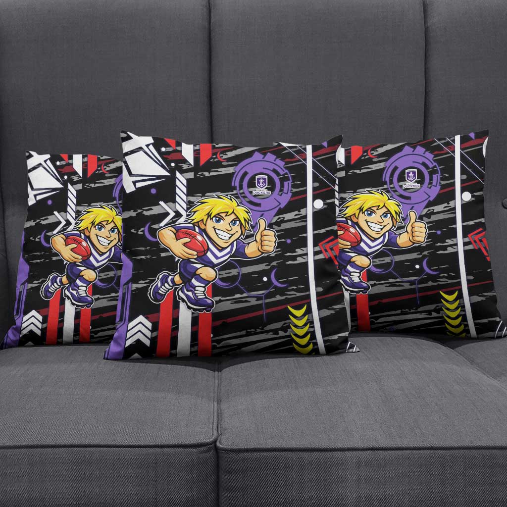 Fremantle Dockers Pillow Cover Mascot Cartoon Football Illustration Style