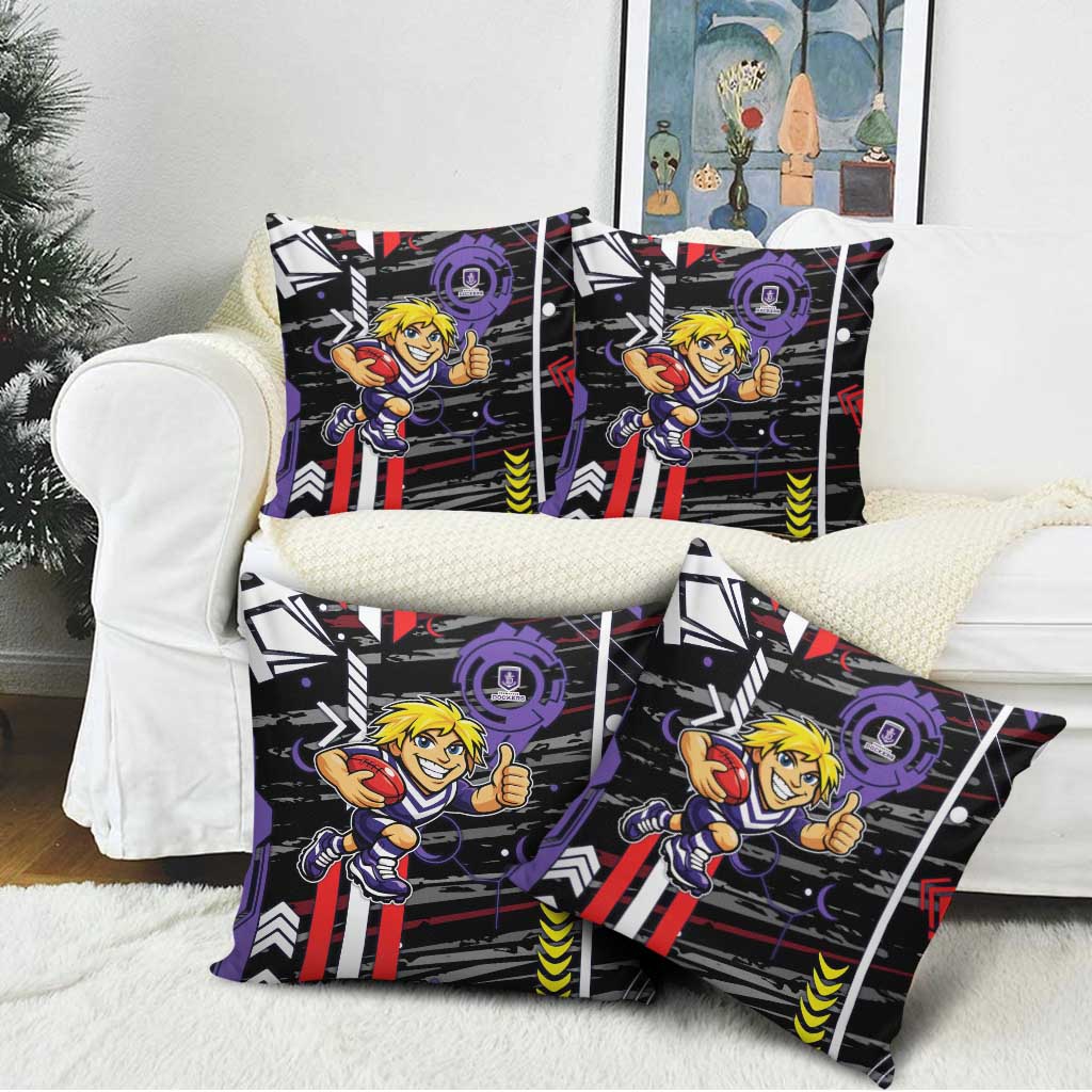 Fremantle Dockers Pillow Cover Mascot Cartoon Football Illustration Style
