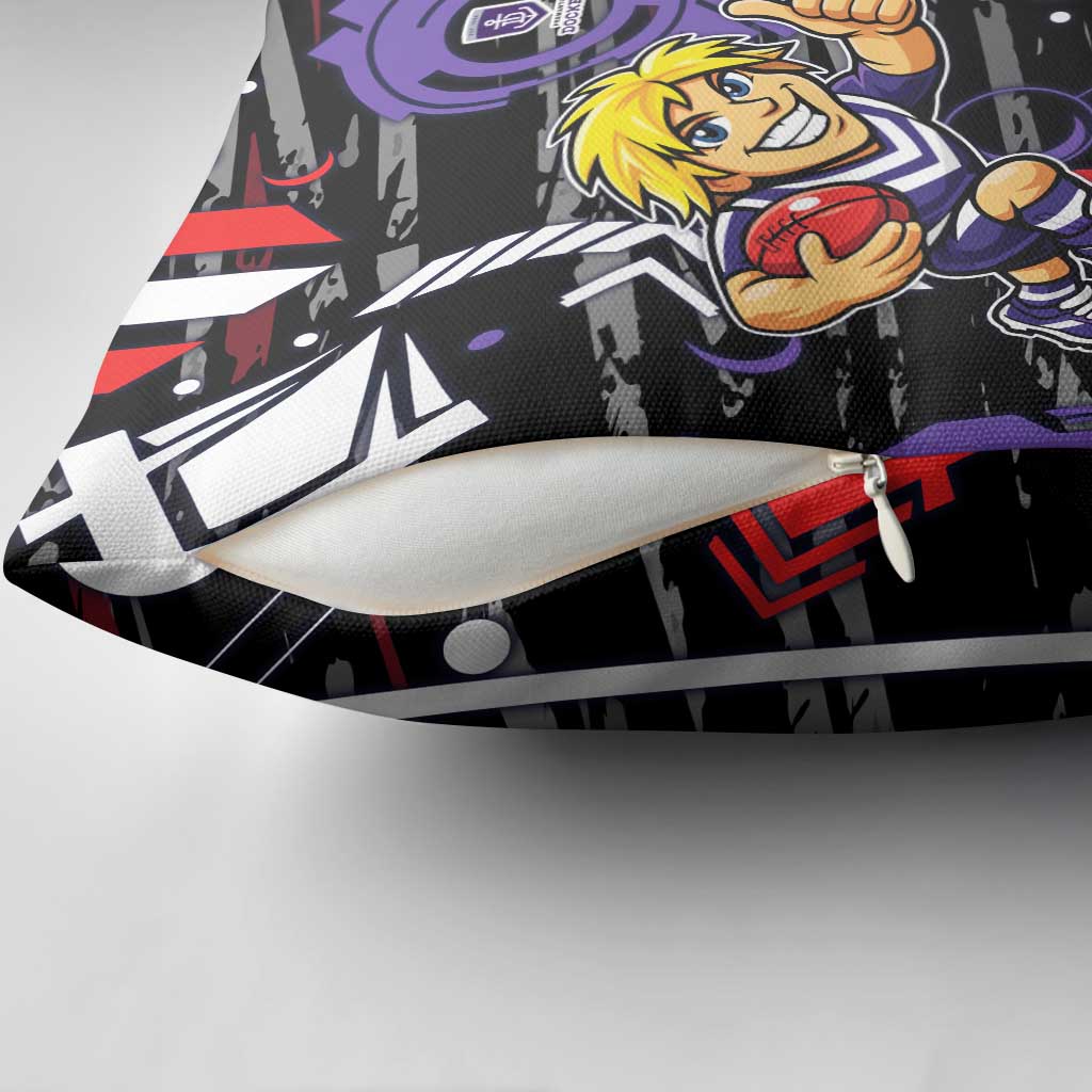 Fremantle Dockers Pillow Cover Mascot Cartoon Football Illustration Style