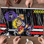 Fremantle Dockers Puzzle Mascot Cartoon Football Illustration Style