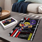 Fremantle Dockers Puzzle Mascot Cartoon Football Illustration Style