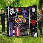 Fremantle Dockers Quilt Mascot Cartoon Football Illustration Style