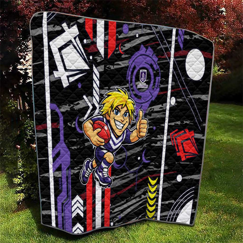 Fremantle Dockers Quilt Mascot Cartoon Football Illustration Style