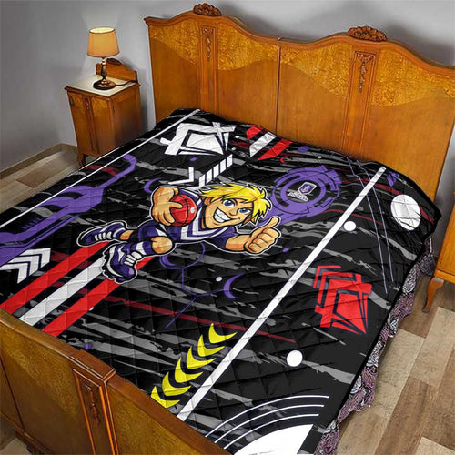 Fremantle Dockers Quilt Mascot Cartoon Football Illustration Style