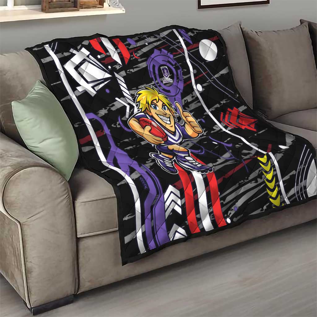 Fremantle Dockers Quilt Mascot Cartoon Football Illustration Style