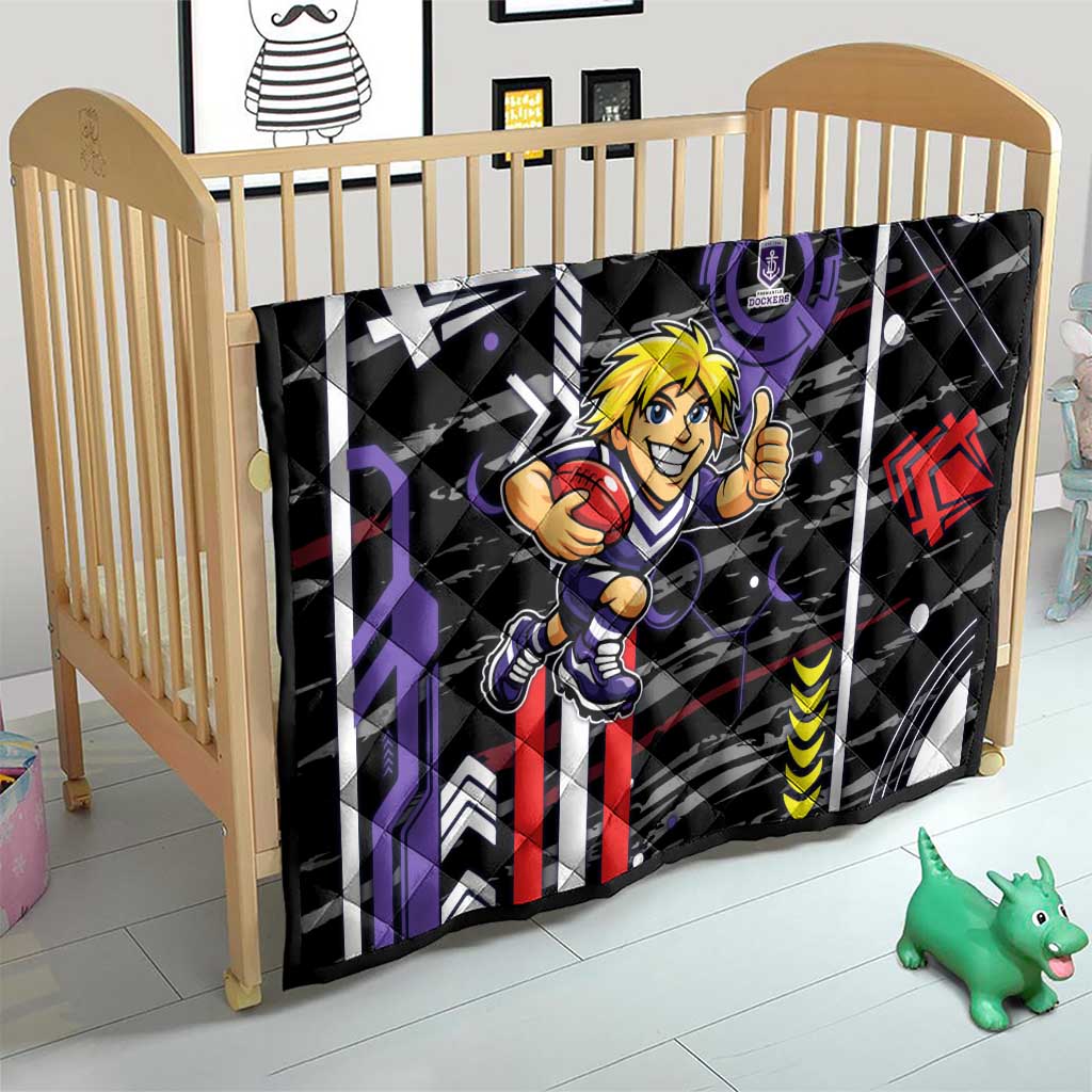 Fremantle Dockers Quilt Mascot Cartoon Football Illustration Style