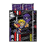 Fremantle Dockers Quilt Bed Set Mascot Cartoon Football Illustration Style