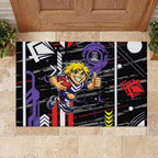 Fremantle Dockers Rubber Doormat Mascot Cartoon Football Illustration Style