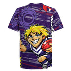 Fremantle Dockers Rugby Jersey Mascot Cartoon Football Illustration Style