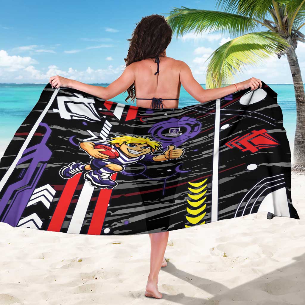 Fremantle Dockers Sarong Mascot Cartoon Football Illustration Style