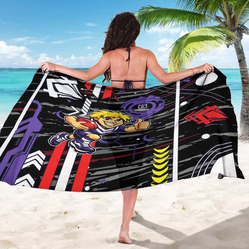 Fremantle Dockers Sarong Mascot Cartoon Football Illustration Style