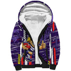 Fremantle Dockers Sherpa Hoodie Mascot Cartoon Football Illustration Style