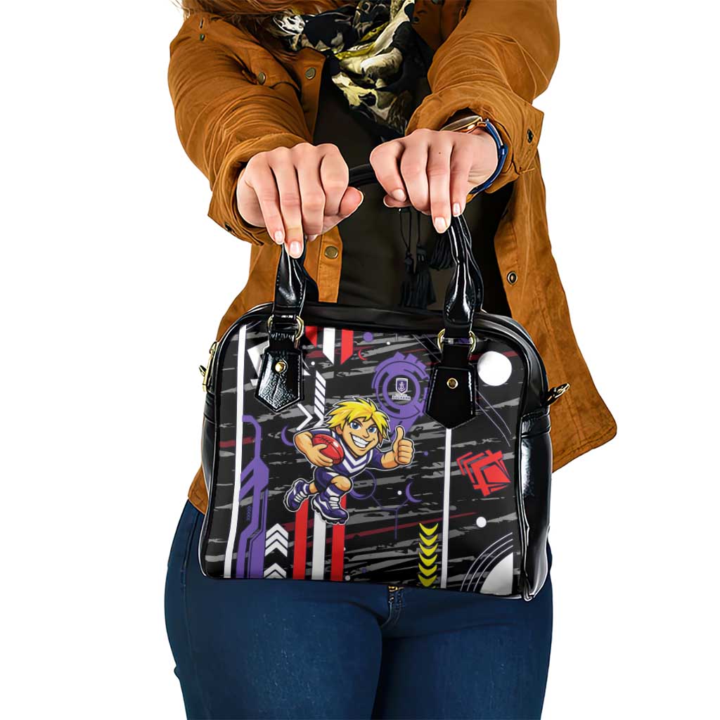 Fremantle Dockers Shoulder Handbag Mascot Cartoon Football Illustration Style