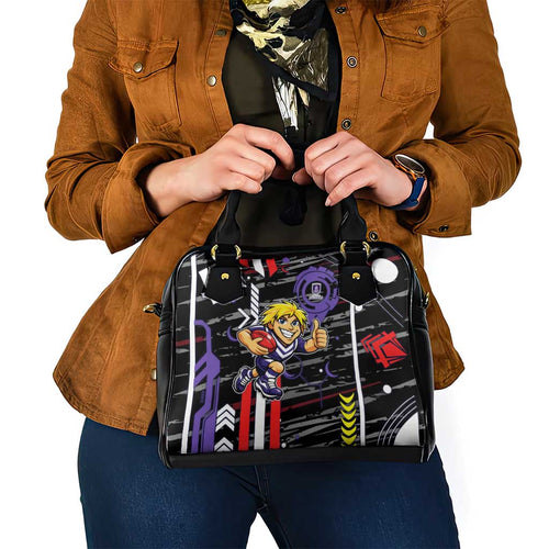 Fremantle Dockers Shoulder Handbag Mascot Cartoon Football Illustration Style