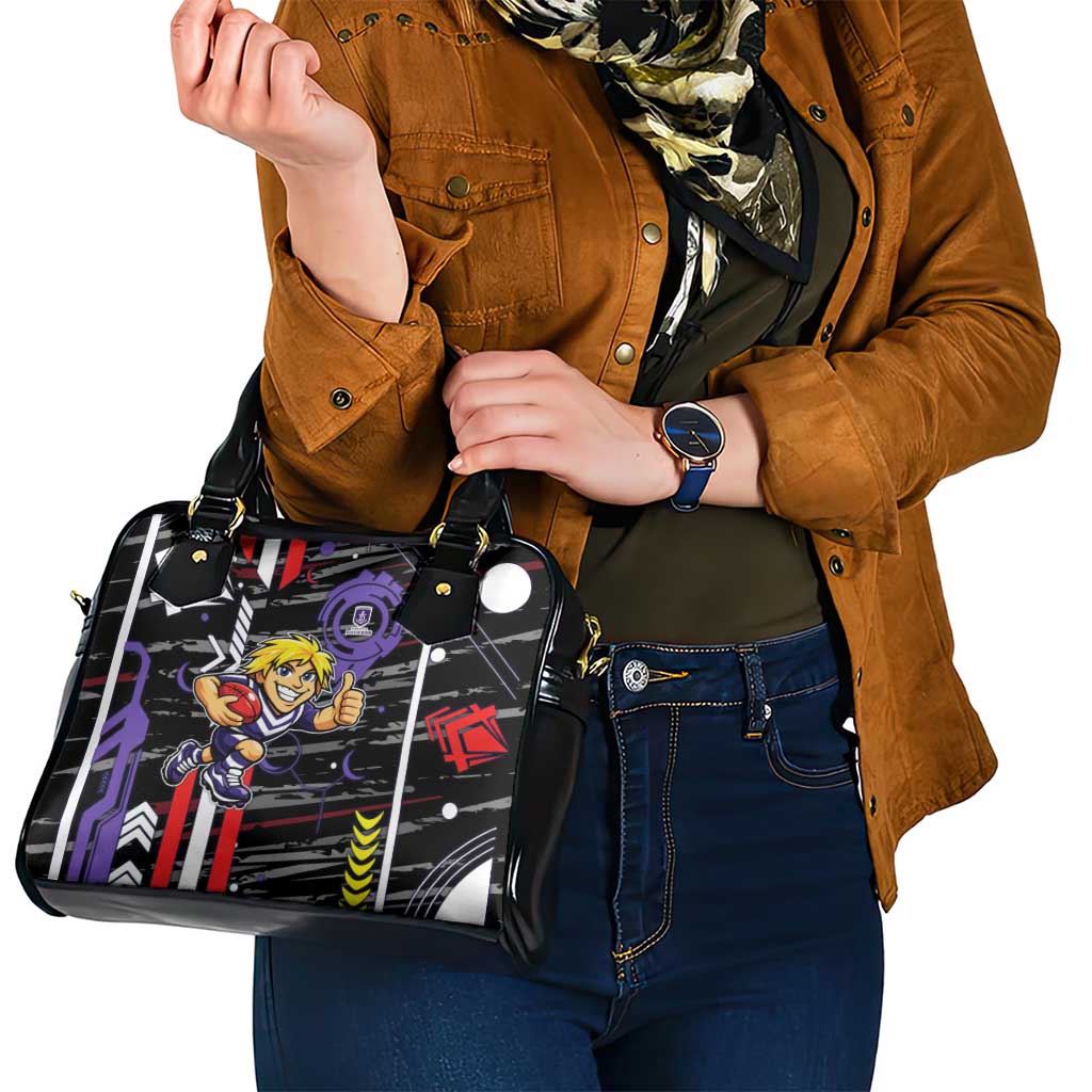 Fremantle Dockers Shoulder Handbag Mascot Cartoon Football Illustration Style