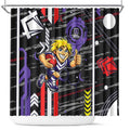 Fremantle Dockers Shower Curtain Mascot Cartoon Football Illustration Style