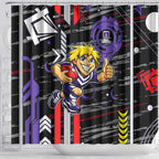 Fremantle Dockers Shower Curtain Mascot Cartoon Football Illustration Style