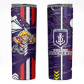 Fremantle Dockers Skinny Tumbler Mascot Cartoon Football Illustration Style