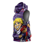 Fremantle Dockers Sleeveless Hoodie Mascot Cartoon Football Illustration Style