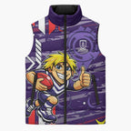 Fremantle Dockers Sleeveless Puffer Jacket Mascot Cartoon Football Illustration Style
