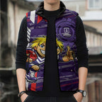 Fremantle Dockers Sleeveless Puffer Jacket Mascot Cartoon Football Illustration Style