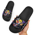 Fremantle Dockers Slide Sandals Mascot Cartoon Football Illustration Style