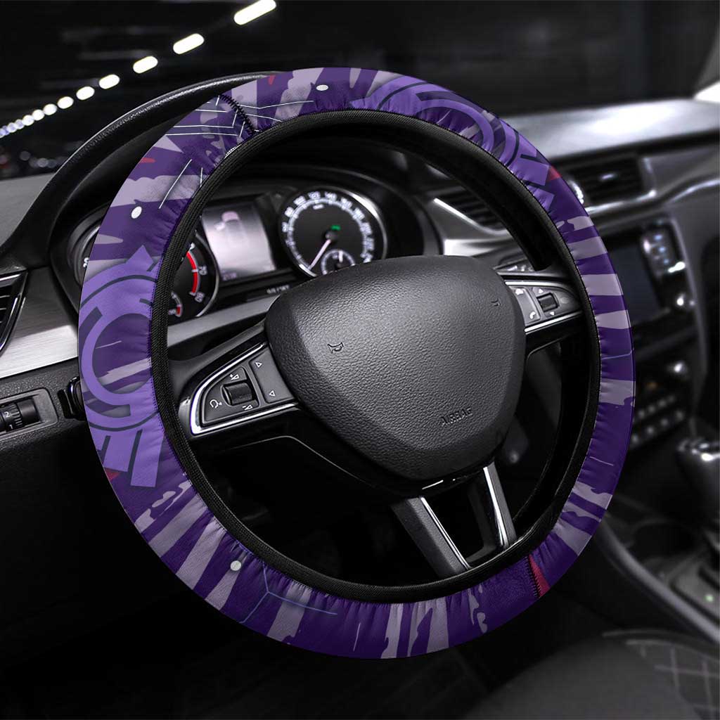 Fremantle Dockers Steering Wheel Cover Mascot Cartoon Football Illustration Style