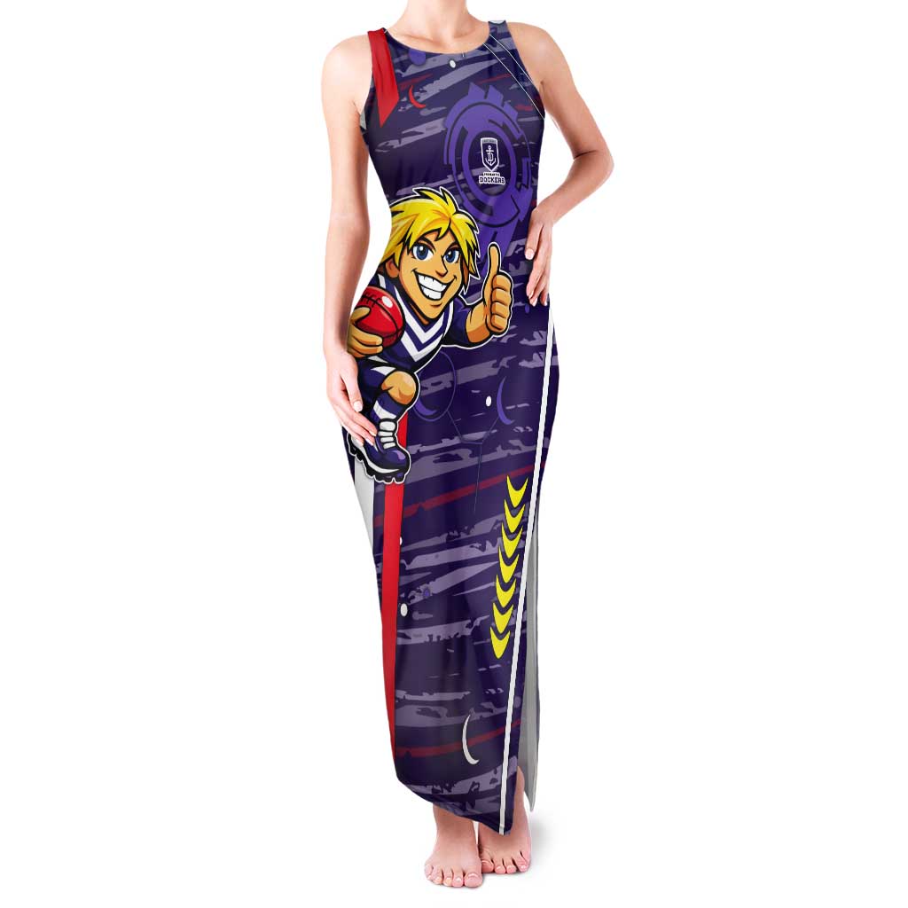 Fremantle Dockers Tank Maxi Dress Mascot Cartoon Football Illustration Style