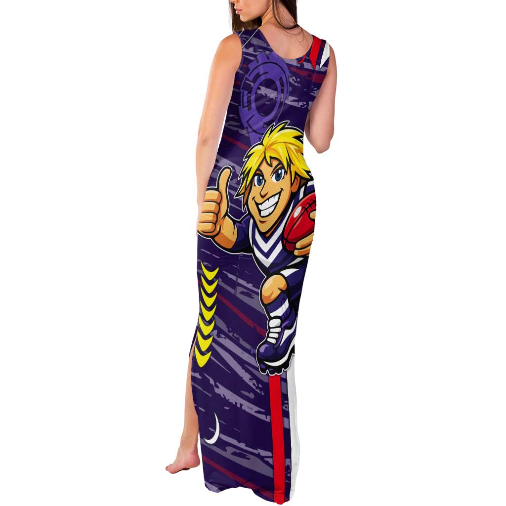 Fremantle Dockers Tank Maxi Dress Mascot Cartoon Football Illustration Style