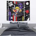 Fremantle Dockers Tapestry Mascot Cartoon Football Illustration Style