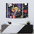 Fremantle Dockers Tapestry Mascot Cartoon Football Illustration Style