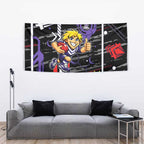 Fremantle Dockers Tapestry Mascot Cartoon Football Illustration Style