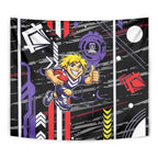 Fremantle Dockers Tapestry Mascot Cartoon Football Illustration Style