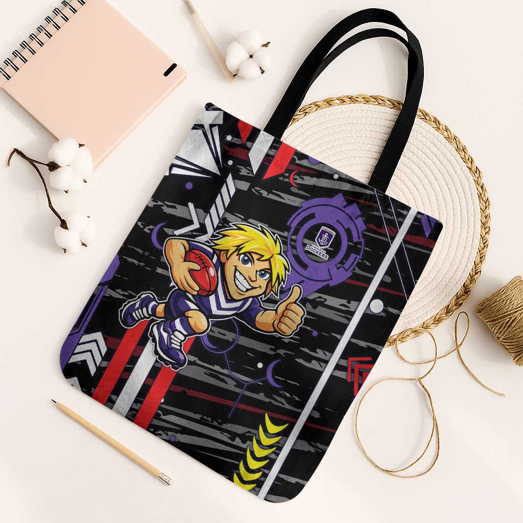 Fremantle Dockers Tote Bag Mascot Cartoon Football Illustration Style