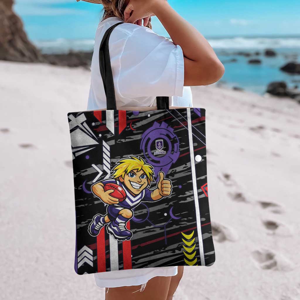 Fremantle Dockers Tote Bag Mascot Cartoon Football Illustration Style