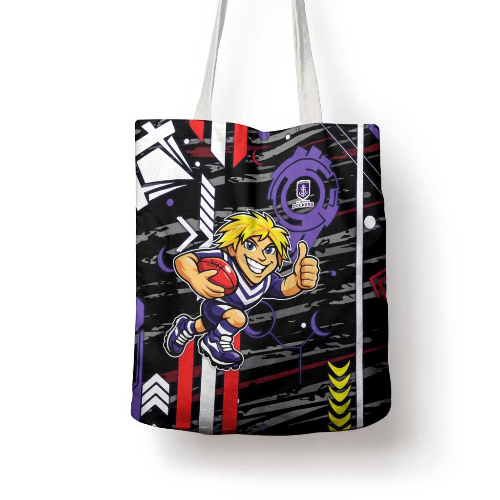 Fremantle Dockers Tote Bag Mascot Cartoon Football Illustration Style