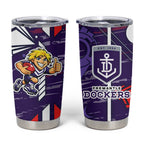 Fremantle Dockers Tumbler Cup Mascot Cartoon Football Illustration Style