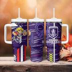 Fremantle Dockers Tumbler With Handle Mascot Cartoon Football Illustration Style