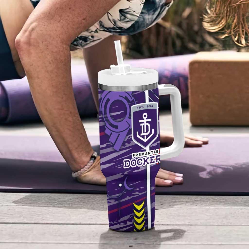 Fremantle Dockers Tumbler With Handle Mascot Cartoon Football Illustration Style