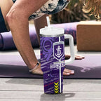 Fremantle Dockers Tumbler With Handle Mascot Cartoon Football Illustration Style