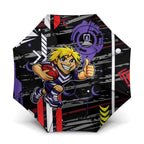 Fremantle Dockers Umbrella Mascot Cartoon Football Illustration Style